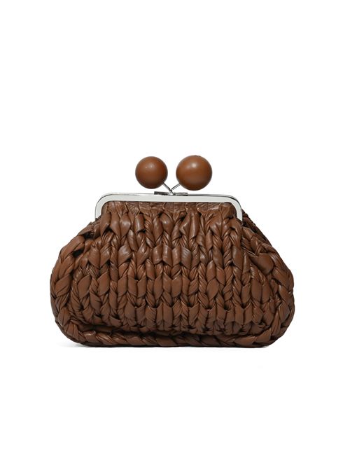 Borsa Pasticcino Bag Medium WKALIBERO in nappa tricot Cuoio WEEKEND MAX MARA | 2615511055600003